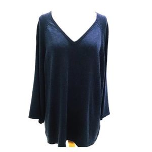 Eileen fisher size large Marino wool sweater navy